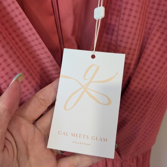 Gal Meets Glam Pink Pleated Wrap Midi Dress - Picture 7 of 11